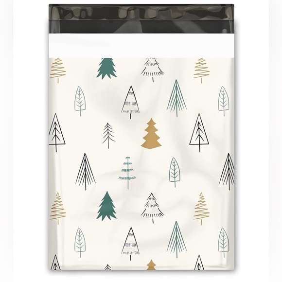 Christmas Tree 20 poly Mailers size 10 x 13 multi color - Picture 2 of 2